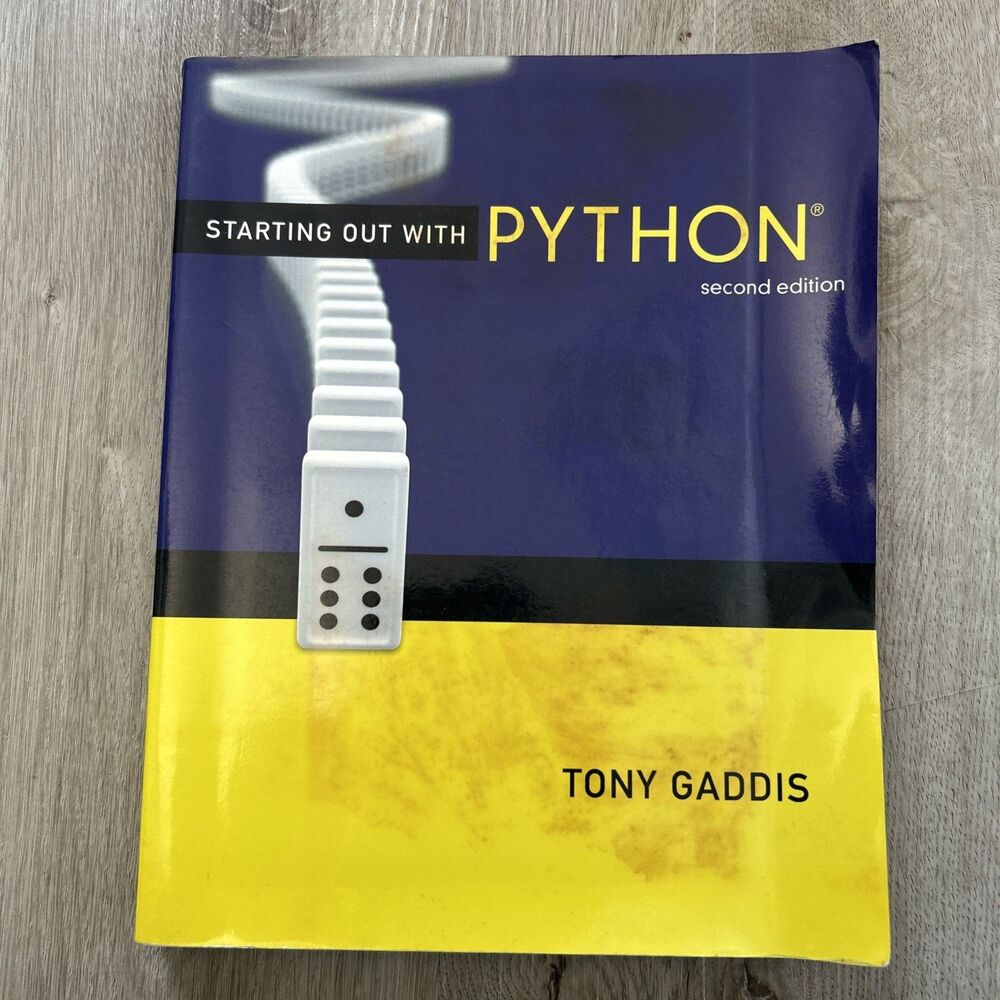 Starting Out with Python 2nd Edition Tony Gaddis Softcover Book w/ Access Code